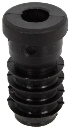 Alberts 859107 Gewindestopfen | für den Verschluss von Rundrohren | Kunststoff, schwarz | Durchmesser 20 mm | Gewinde M8 | 16er Set