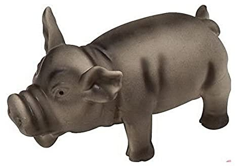 Karlie Latex-Schwein, 17 x 7 x 7 cm, schwarz