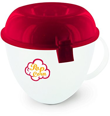 CUISY KC2149 Cuit Pop Corn au Micro-Ondes Plastique Rouge/Orange 15 x 15 x 20 cm