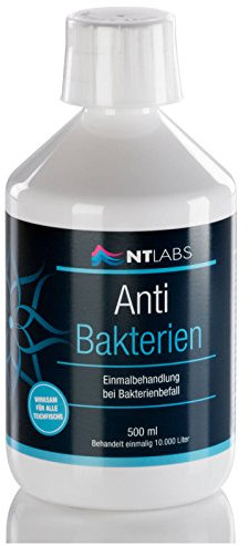 Unique Koi NT-Labs Anti Bakterien Einmalbehandlung bei Bakterienbefall 500ml für 10.000L