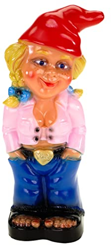 Kremers Schatzkiste Nain de jardin femme Mandy Rose en PVC résistant aux chocs, figurine fabriquée en Allemagne