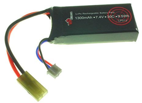 7.4v Airsoft LiPO Batteries (1300mAh 30C Mini)