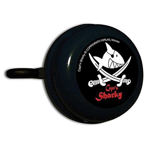 Bike Fashion Kinder Glocke/Fahrrad Klingel Capt`n Sharky schwarz Bike Bell