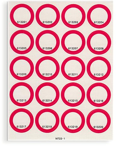 ANYBOOK Reader Sticker-Set rot, 400 Aufkleber Codes für DRP-5100 Audiostift, je 200 transparent und 200 weiß