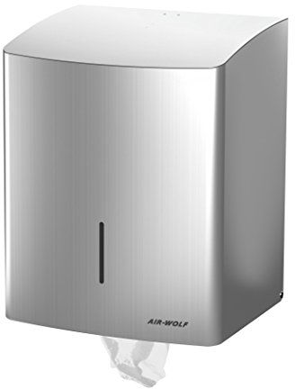 AIR-WOLF Rollenhandtuchspender, Edelstahl gebürstet, Serie Alpha