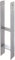 Pfostenträger H-Form, feuerverzinkt, 141 x 600 x 6 mm, Träger Anker Pfosten H-Anker
