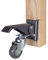 POWERTEC 17002 Heavy Duty Retractable Workbench Casters Kit with Quick Release Plate & 400 lbs Total Loads, 2-1/2 Inch Stepdown Caster Wheels Set of 4 for Workbench, Tables and Stands