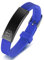 PJ JEWELLERY Edelstahl und Silikon Comfort Outdoor Medical Alert ID Armband Armbänder anpassen für Kind Kid Teenager