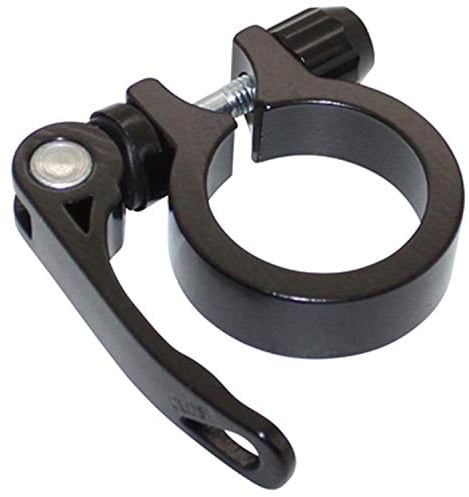 Newton Schelle Spann Sattelstütze Schnellspanner Alu Schwarz Diam. 34,9mm (auf Karte)