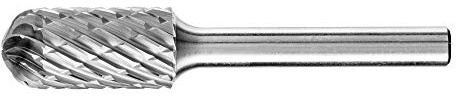 PFERD TOOLS HM-Frässtift, Walzenrundform WRC, Zahnung ALLROUND, Frässtift-ø 12mm, Schaft-ø 6mm, Länge 65mm, 21001013 – für den Einsatz auf den wichtigsten industriell verwendeten Werkstoffen