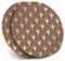 2 x MDF Glossy Top Coasters Round - Gold Art Deco Pattern Vintage Retro 12761