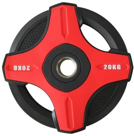 Jiande Tasteless Barbell 2-Inch Olympic Grip Plate, Set of 2 Plates, Professional Barbell Hand Grip Sufficient Weight Color Hole Film 2.5kg-20kg (Size : 20kg*2)