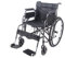 Panana All AID Wheelchair Foldable Self Propelled Lightweight Transit Travel Wheelchair (Grey, 24'' Wheel)