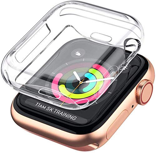 Schutzhülle für Apple Watch Display & Gehäuse Series 8 7 6 5 4 3 2 1 SE - Soft TPU Case in 45mm 44 42 41 40 38 mit Display-Schutz (42mm)