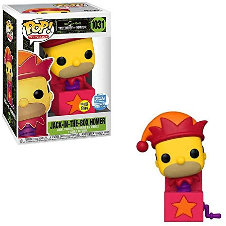 Funko 51186 Pop! Television: The Simpsons - Jack-in-the-Box Homer (Glow in the Dark Limited Edition) #1031