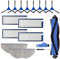 Filtre Brosse Chiffon Pièces de Rechange Ensemble d'accessoires pour Aspirateur Robot Eufy RoboVac L70 Hybrid (17 Pièces)