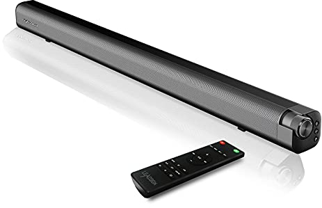 LEADSIGN Soundbar für TV Geräte,100W TV Soundbar,3D Surround Sound Bar mit Integriertem Subwoofer für Heimkino/PC/Handy,94cm Langer TV Lautsprecher-Bluetooth,HDMI,AUX,Optischer Coax,USB Anschluss
