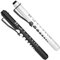 RISEMART 2 unids pluma de diagnóstico linterna linterna luz LED reutilizable con indicador de pupila para enfermeras médicos con clip de bolsillo (negro y blanco)