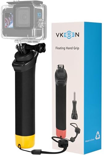 Vkesen Schwimmender Handgriff,Schwimmer Handler,Action Cam Unterwasser Stick für Schwimmt/Tauchen Kompatibel mit Alle GoPro und die meisten Action-Kameras