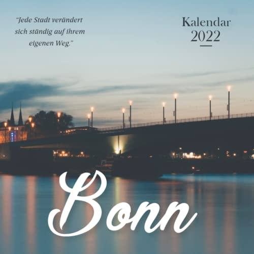 Bonn 2022 Kalender: kalender 2022 für Tierliebhaber - 8.5x8.5 inches - Geschenke für Familie und Freunde