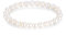 LUINNO Perlenarmband mit echten Natur Süßwasserperlen in Barocker Form | Weiße Zuchtperlen in Hochglanz Ø 8mm 17 cm lang | Damen Perlen Armband Armkette Charm Pearl Bracelet