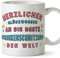 MUGFFINS HAM Carver Woman Mug - in German - Glückwunsch du bist der Beste - Funny Gift for Colleagues - Ceramic 11oz Mug