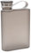 CHICIRIS Flache Wasserflasche, 380 Ml, Transparent, A5-Wasserflasche, Auslaufsicher, Rechteckig, Wasserflaschen, Handtasche, KüHlflasche FüR Outdoor-Sport, Fitnessstudio, Wandern, 4,1X6,4 (Grau)
