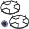 ShawFly Paquete de 2 anillos universales de hierro para wok, anillo de soporte para sartén de gas, estufa de gas, placa de cocina, wok