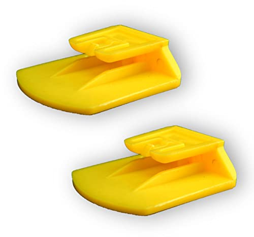 Generico Due Pezzi Clip Supporto Compatibile con Telepass Slim e Compatibile con MooneyGo. Disponibile in 6 Colori (Giallo)