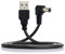 YC° CY USB 2.0 tipo A maschio ad angolo retto 5,5 x 1,5 mm DC 5 V spina di alimentazione connettore barilotto 90 gradi cavo di ricarica