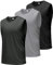 Boyzn Tank Top Herren 3er Pack Training Fitness Bodybuilding Tankshirt Schnelltrocknendes Muskelshirt Ärmellos Weste für Men Black/Grey/Dark Grey-3P05-L