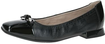 CAPRICE Women's Ballerina 9-22104-41 Ballet Flat, Black Comb I, 4 UK