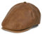 MUYAN PU Leder Schiebermütze Damen Herren Winter Freizeit Barette Schirmmütze Gatsby Flatcap Cap (PU-Leder, A-braun -2)