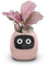 Pots de fleurs intelligents, pot de fleurs intelligent pour plantes d'intérieur, avec 49 expressions riches, 7 capteurs intelligents, puces AI, écran LCD, contrôle APP, jardinière intelligente pink