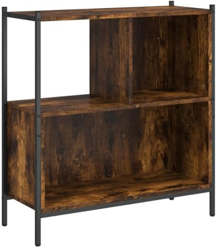 vidaXL Bücherregal Räuchereiche 72x28x77,5 cm Holzwerkstoff