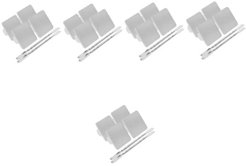 BESPORTBLE 5sets Makeup Mixing Palette Compact Manicure Mixing Plate for Nail Art and Foundation Blending Portable Cosmetic Tool for