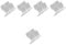 BESPORTBLE 5sets Makeup Mixing Palette Compact Manicure Mixing Plate for Nail Art and Foundation Blending Portable Cosmetic Tool for