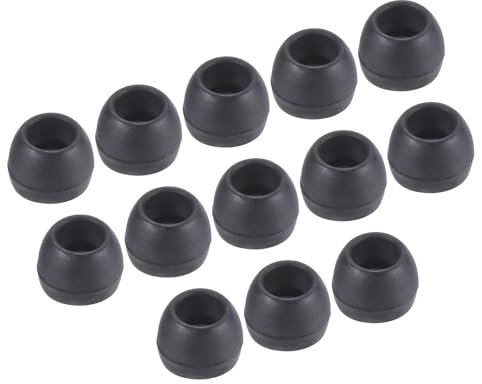 sourcing map Replacement Silicone Ear Tips Earbuds Bud Small Size Earbuds Tips for Earphones Black 24 Pcs