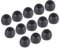 sourcing map Replacement Silicone Ear Tips Earbuds Bud Small Size Earbuds Tips for Earphones Black 24 Pcs