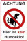 SL group - 1 Steckschild Achtung - Hier ist kein Hundeklo 20 x 30 cm stabiler PVC Kunststoff-Platte - Hinweisschild keine Hundetoilette - Pickeln & Kacken für Hunde verboten - Hunde-Verbots-Schilder