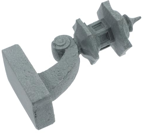 Yardwe Estatua De Jardín De Pagoda Linterna Japonesa De Piedra Decoración De Minijardín