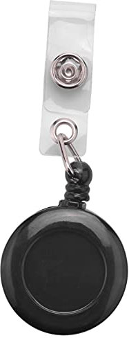 Janasiba Ausziehbarer Yo Yo PULL CHAIN Gürtel ID Clip des Kartenhalters Ski Pass - Schwarz
