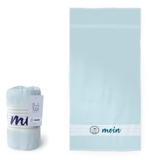 Rungassi Strandtuch Badetuch Duschtuch Handtuch 70x140 Meer (Hellblau - Moin - 379822)