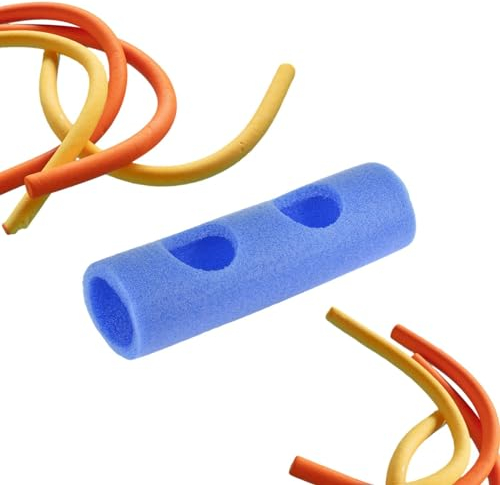 Pool Noodle Holed Connector, Foam Noodle Connectors, Connector Sleeve Connector for Swimming Noodle, Swimming Connector, Blue Swimming Noodle Pool Noodle Connector 0-7