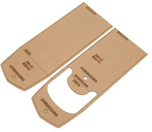 Emoshayoga Leder Acryl Schablone, Bleistift Tasche Acryl Schablone Stift Fall Schablone DIY Handmade Leder Schablone Schimmel für handgefertigte Bastel werkzeuge Brieftaschenherstellung