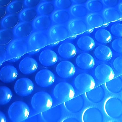SAFWELAU Protecteur de Piscine Anti - poussière Bâches solaires Piscine Hors Sol/creusée, Couverture à Bulles isolée par Eau en Mousse, 10m 9m 8m 7m 6m 5m 4m 3m 2m (Color : Blue, Size : 1X1m/3X3ft)