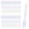 50 Stück Plastik Gabeln, 10.8cm Mehrweg Plastikgabel, Kuchengabeln Plastik, Transparent Plastikgabeln, Wiederverwendbare Robust Kunststoffgabel für Picknicks, Camping, Geburtstagsfeiern, Hochzeiten