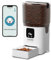 Distributeur Croquettes Chat Automatique Connecté 2.4G WiFi Distributeur Croquettes Chat Anti Chute Gamelle Chat Gamelle pour Chien Distributeur de Croquettes pour Chat 6L Option Gamelle Anti Glouton