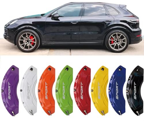 4pc Brake Caliper Covers Compatible Front Rear for PORSCHE CAYENNE Accessories (Orange)