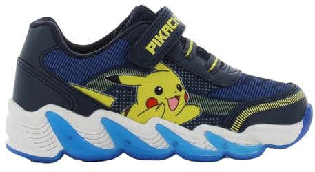 Leomil Pokémon Schuhe Blinkschuhe Kinder Jungen 27, Ideal for Schule und Freizeit, Blau